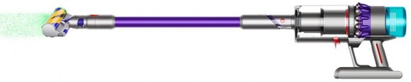 Вертикална прахосмукачка Dyson Gen5detect Absolute 446989-01, 280AW, 135000 об/мин, 0.75l, 70 мин, 3 режима, Никел/лилав