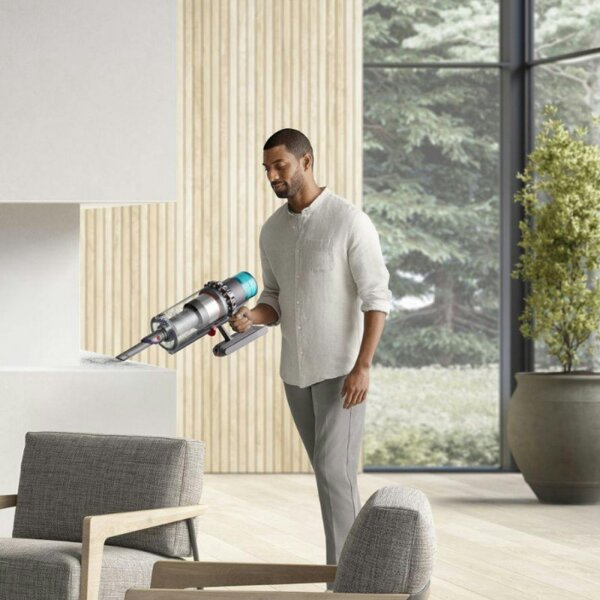 Вертикална прахосмукачка Dyson Gen5detect Absolute 446989-01, 280AW, 135000 об/мин, 0.75l, 70 мин, 3 режима, Никел/лилав
