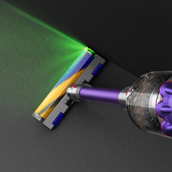 Вертикална прахосмукачка Dyson Gen5detect Absolute 446989-01, 280AW, 135000 об/мин, 0.75l, 70 мин, 3 режима, Никел/лилав