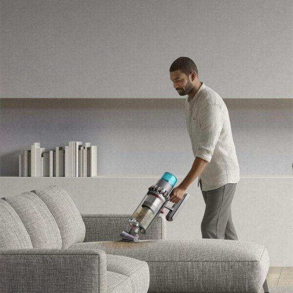 Вертикална прахосмукачка Dyson Gen5detect Absolute 446989-01, 280AW, 135000 об/мин, 0.75l, 70 мин, 3 режима, Никел/лилав