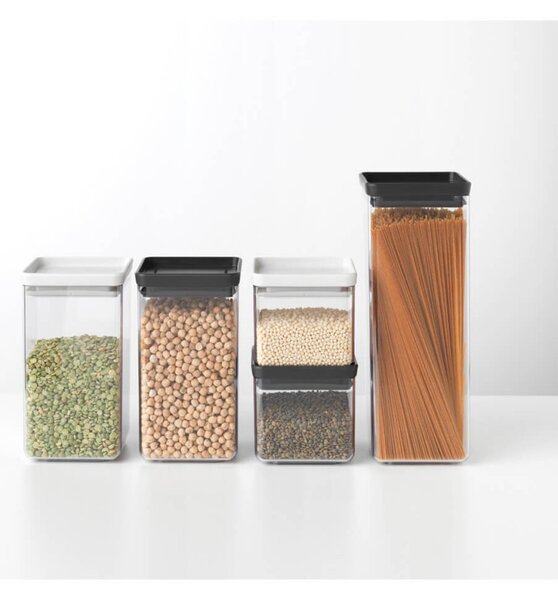 Буркан за съхранение Brabantia Tasty+ 1001156, 0.7, Светлосив