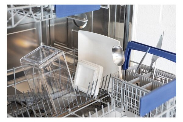 Комплект 4 бр бурканчета Brabantia Tasty+ 1001174, 700/1.6л, Подреждане един върху друг, Прозрачен/тъмносив