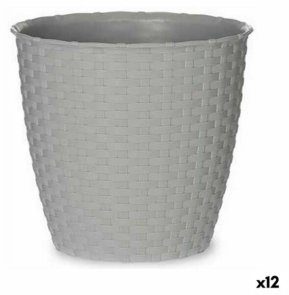 Саксия Stefanplast Сив Пластмаса 19 x 17,5 x 19 cm (12 броя)