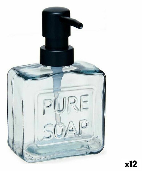 Дозатор за Сапун Pure Soap 250 ml Кристал Черен Пластмаса (12 броя)