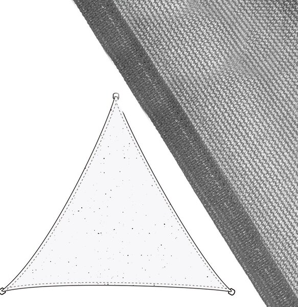 Плат Тента 5 x 5 m 500 x 500 x 0,5 cm Сив полиетилен