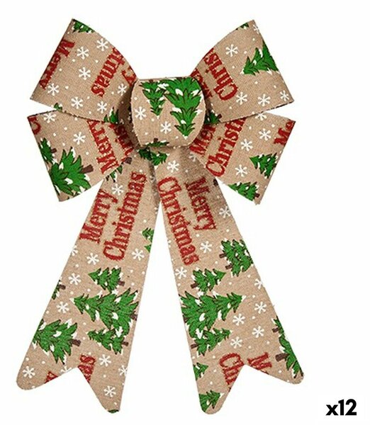 Ласо Merry Christmas Коледна Украса Многоцветен PVC 16 x 24 x 4 cm (12 броя)