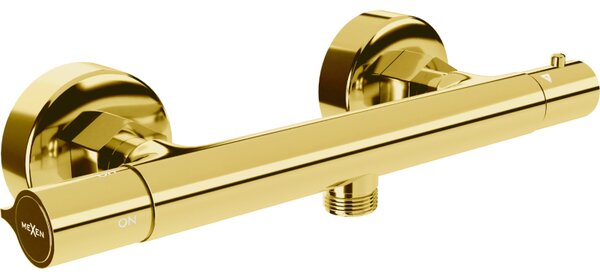 Mexen Slim термостатичен душ батерия, златен - 77105-50