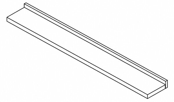Полица London POL140 - 140 x 24 x 22, кашмир / антрацит