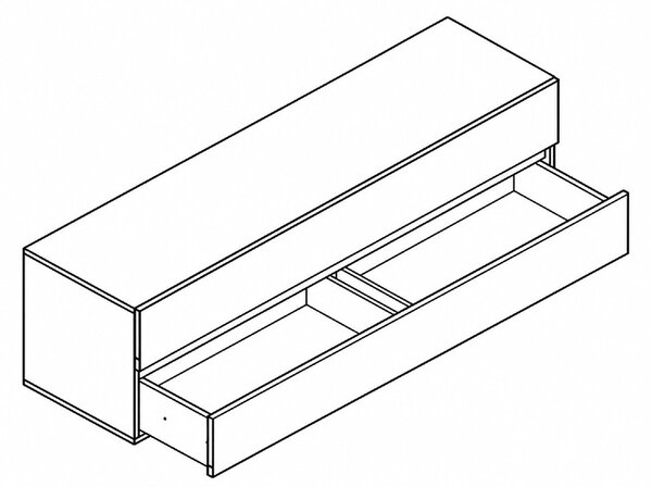 ТВ шкаф London RTV2S - 50 x 49.5 x 42.5 cm, кашмир / антрацит