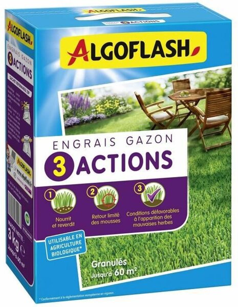 Растителен тор Algoflash 3 actions 3 Kg