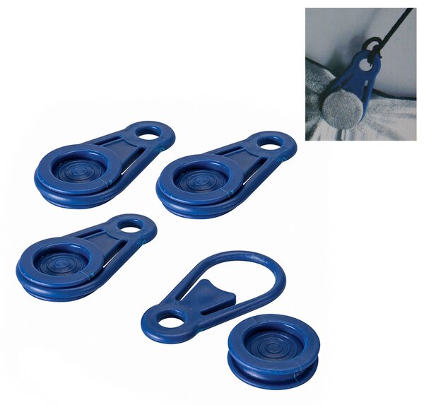 Awning and tarpaulin clamps set Bensontools Клипс Син 6 броя Ø 0,44 x 8,3 cm