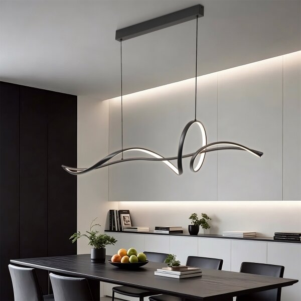 Brilagi - Димируем LED полилей на кабел SIGNATURE LED/55W/230V 120x23 см, черен + с дистанционно управление