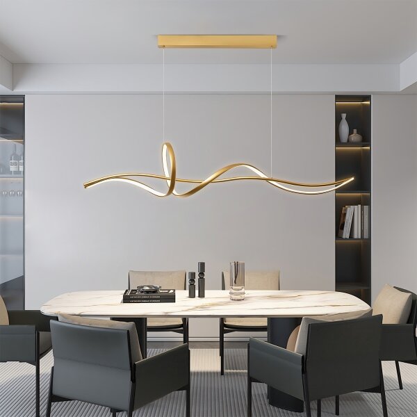 Brilagi - LED димируем полилей на кабел SIGNATURE LED/55W/230V 120x23 cm златен + с дистанционно управление