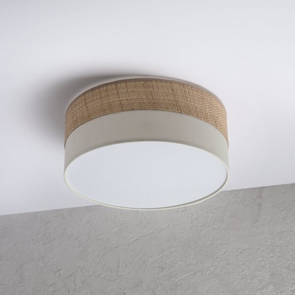 LED таванно осветително тяло SIRJA BOHO LED/20W/230V Ø 35 см бежово/кремаво