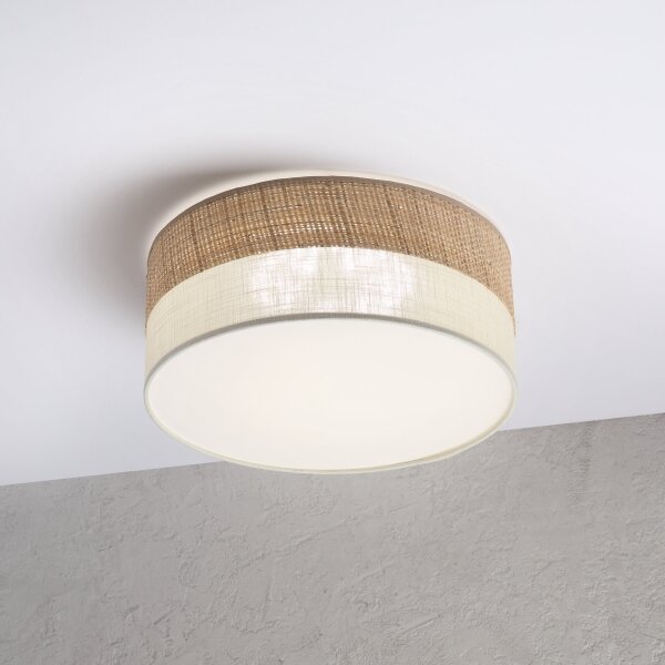 LED таванно осветително тяло SIRJA BOHO LED/20W/230V Ø 35 см бежово/кремаво
