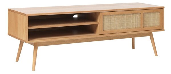 Маса за телевизор от декор от дъб в естествен цвят 150x50 cm Barrali – Unique Furniture