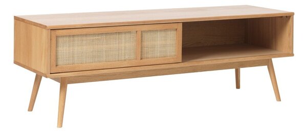Маса за телевизор от декор от дъб в естествен цвят 150x50 cm Barrali – Unique Furniture