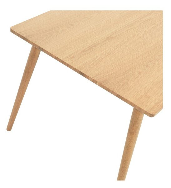 Сгъваема трапезна маса с дъбов плот в естествен цвят 190x90 cm Barrali – Unique Furniture