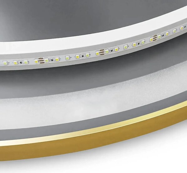 Огледало LED 50cm MMJ BRUSH GOLD