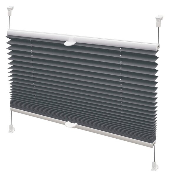 Антрацитна ролетна щора 57x150 cm Plisé Verona – Gardinia