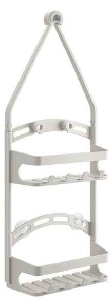 Сив висящ пластмасов рафт за баня – Metaltex