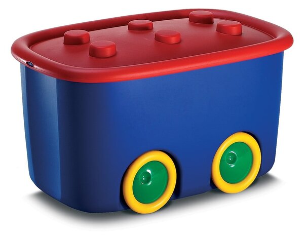 Синя пластмасова детска кутия за съхранение 58x39x32 cm Funny Box – KIS
