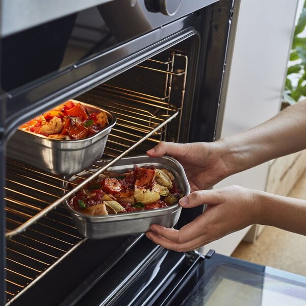 Комплект кутии за храна Black+Blum Meal Prep FBSS-BX-PACK2, 3х900 мл, Правоъгълни, Подходящи за фурна, Без BPA, Неръждаема стомана, Сив