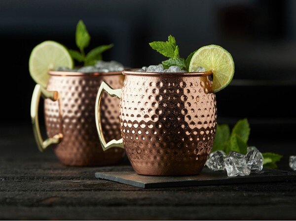 Стоманени чаши в комплект от 2 бр. в меден цвят 400 ml Moscow Mule – Lyngby Glas