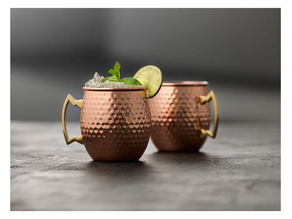 Стоманени чаши в комплект от 2 бр. в меден цвят 400 ml Moscow Mule – Lyngby Glas
