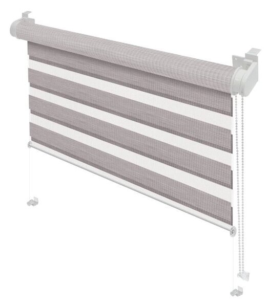 Кафяво-сива ролетна щора ден и нощ 42,5x150 cm Zebra Silvalin – Gardinia