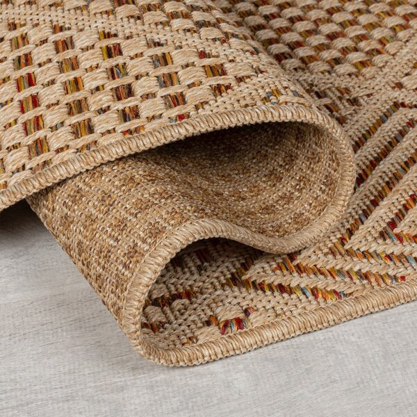 Външен килим в естествен цвят 200x290 cm Nora Diamond – Flair Rugs