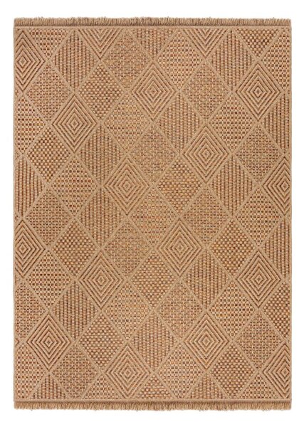 Външен килим в естествен цвят 200x290 cm Nora Diamond – Flair Rugs