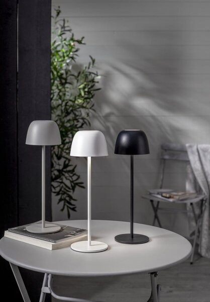 Сива LED настолна лампа (височина 21,5 cm) Bobby – Star Trading