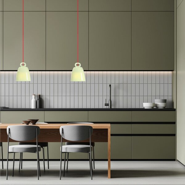 Зелен детски полилей с керамичен абажур Sewilla – Candellux Lighting