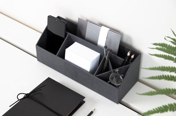 Картонен органайзер за канцеларски материали Elisa Canvas Paper Laminate – Bigso