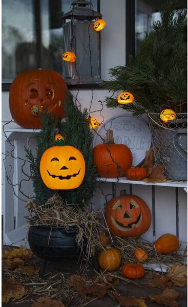 Светлинна верига на батерии с дължина 210 cm, 8 броя крушки Halloween – Star Trading