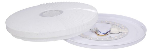 Бяло LED осветително тяло за таван 38x38 cm Sunny – Candellux Lighting