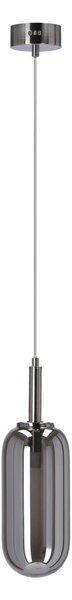 Антрацит LED висящо осветително тяло със стъклен абажур ø 13 cm Fiuggi – Candellux Lighting