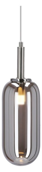 Антрацит LED висящо осветително тяло със стъклен абажур ø 13 cm Fiuggi – Candellux Lighting