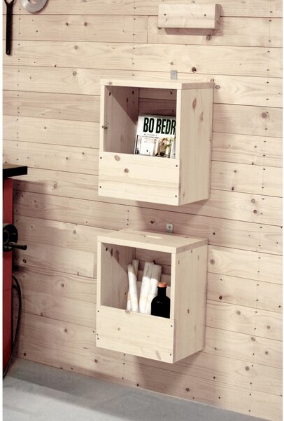 Нощно шкафче от масивен бор в естествен цвят Grab It – Karup Design