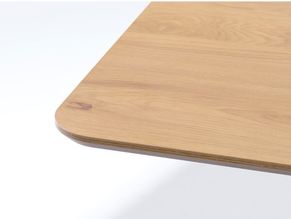 Трапезна маса с дъбов плот 90x160 cm Cesura – Unique Furniture
