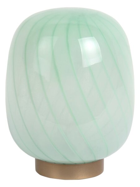 Светлозелена настолна лампа със стъклен абажур (височина 20 cm) Summer Globe – Leitmotiv