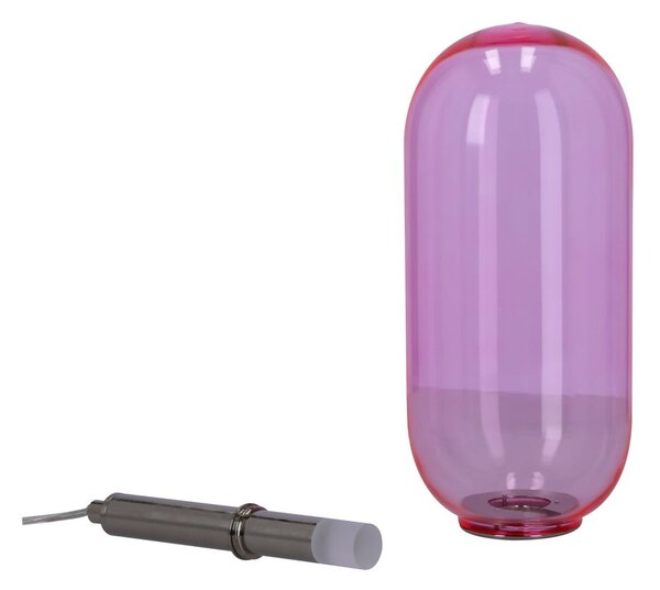 Лилаво LED висящо осветително тяло със стъклен абажур ø 13 cm Fiuggi – Candellux Lighting