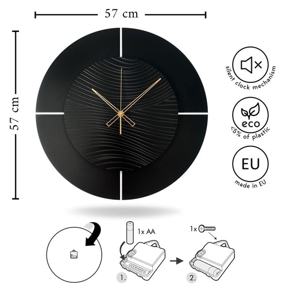 Стенен часовник ø 57 cm Logan – Styler