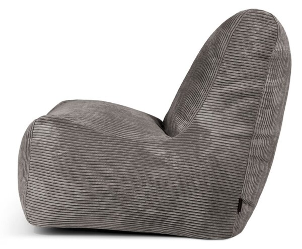 Син пуф от рипсено кадифе Seat Lounge – SLOWDOWN