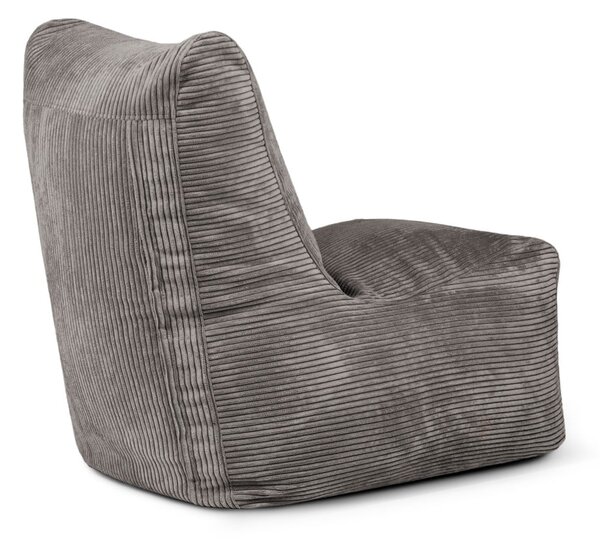 Син пуф от рипсено кадифе Seat Lounge – SLOWDOWN