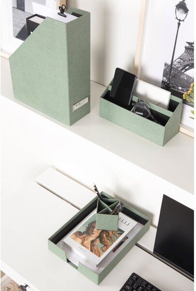 Картонени органайзери в комплект от 4 бр. Hugo Canvas Paper Laminate – Bigso