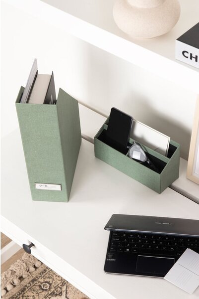 Картонени органайзери в комплект от 4 бр. Hugo Canvas Paper Laminate – Bigso