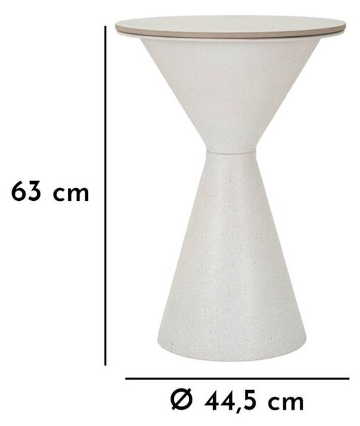 Кръгла странична масичка с керамичен плот ø 44 cm Fush – Mauro Ferretti