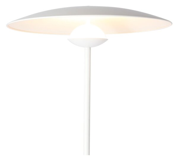 Бяла LED подова лампа с метален абажур (височина 140 cm) Lund – Candellux Lighting